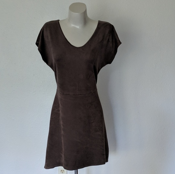 C&C California Dresses & Skirts - Short sleeve suede festival dress C&C California Dresses & Skirts - Short sleeve suede festival dress